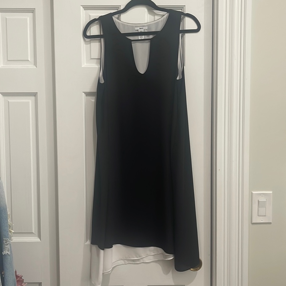 Bar III dress black and white